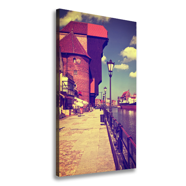 Fotografía en lienzo vertical Gdansk, Polonia