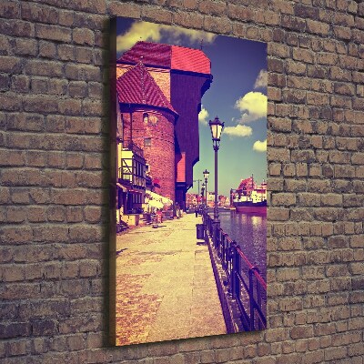 Fotografía en lienzo vertical Gdansk, Polonia