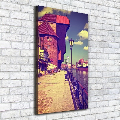 Fotografía en lienzo vertical Gdansk, Polonia