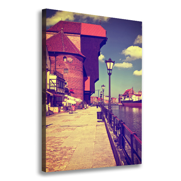 Fotografía en lienzo vertical Gdansk, Polonia