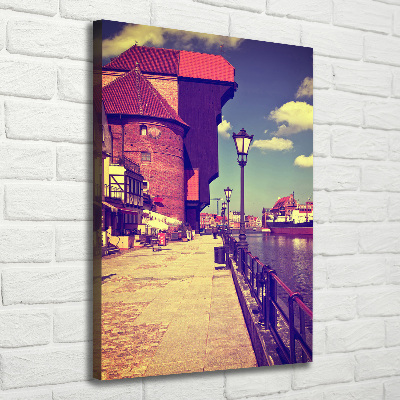 Fotografía en lienzo vertical Gdansk, Polonia