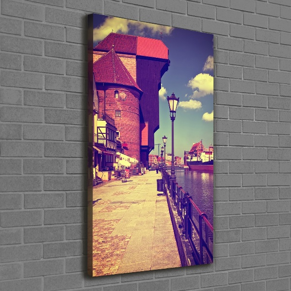 Fotografía en lienzo vertical Gdansk, Polonia