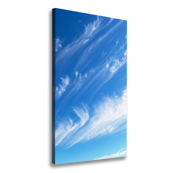 Fotografía en lienzo vertical Nubes en el cielo