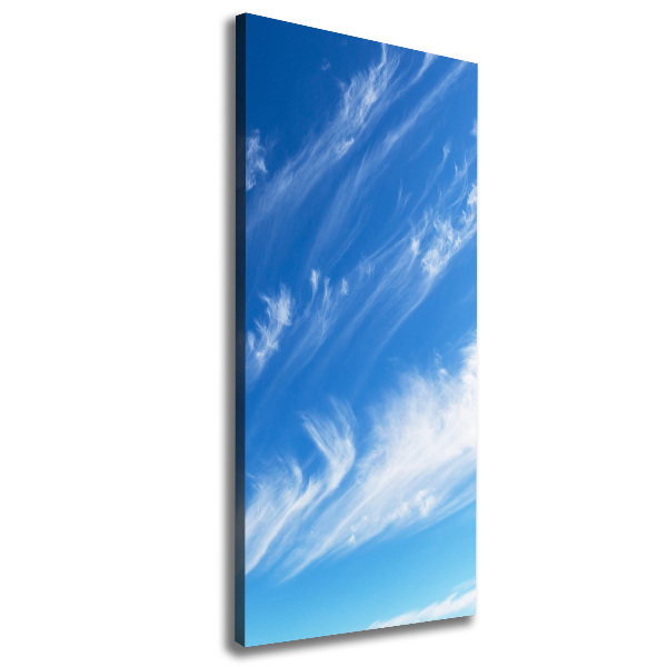 Fotografía en lienzo vertical Nubes en el cielo