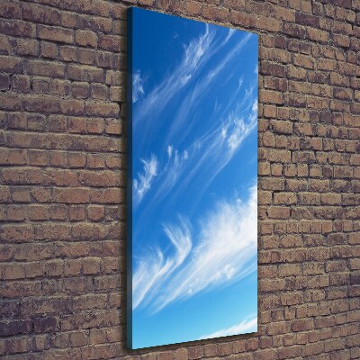 Fotografía en lienzo vertical Nubes en el cielo
