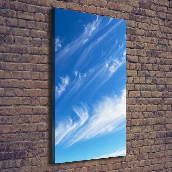 Fotografía en lienzo vertical Nubes en el cielo