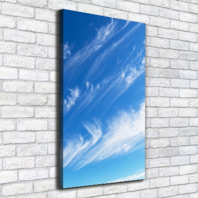 Fotografía en lienzo vertical Nubes en el cielo
