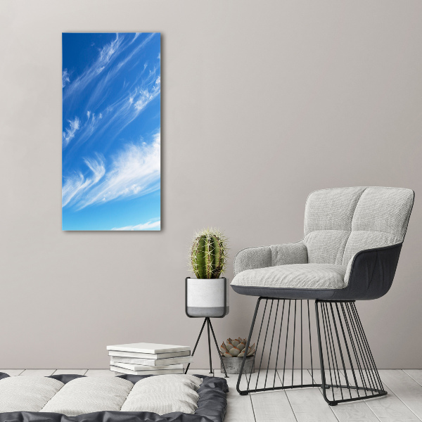 Fotografía en lienzo vertical Nubes en el cielo
