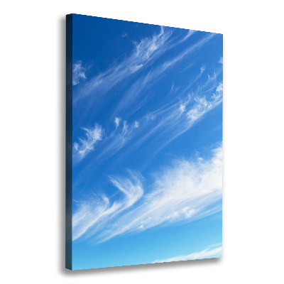 Fotografía en lienzo vertical Nubes en el cielo