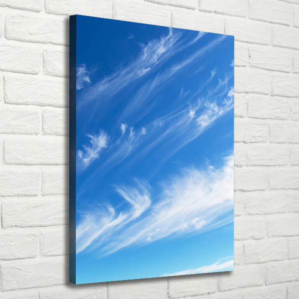 Fotografía en lienzo vertical Nubes en el cielo