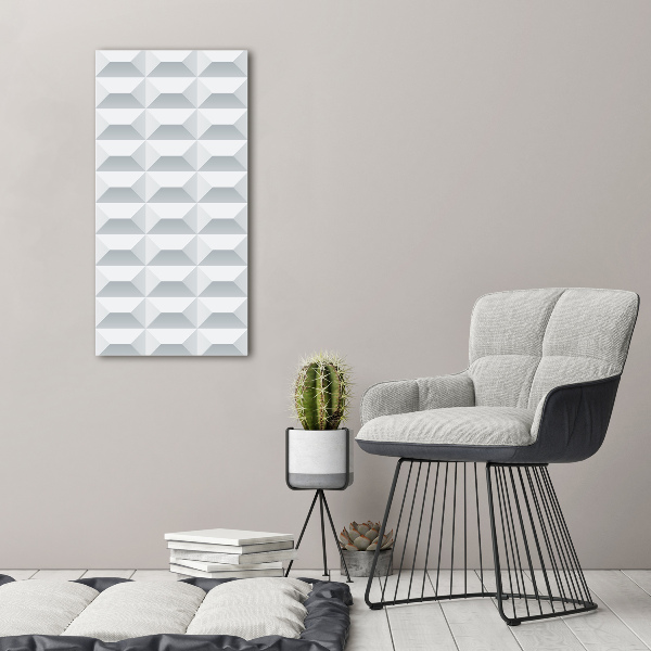 Cuadro moderno en lienzo resistente uv vertical Fondo geométrico