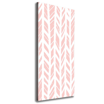 Cuadro canvas decorativo para salón vertical Patrón de espiga