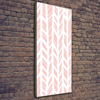 Cuadro canvas decorativo para salón vertical Patrón de espiga