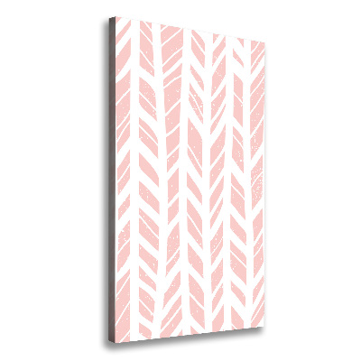 Cuadro canvas decorativo para salón vertical Patrón de espiga