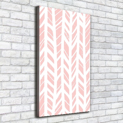 Cuadro canvas decorativo para salón vertical Patrón de espiga