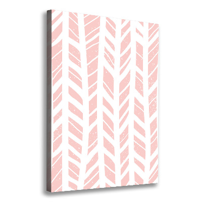 Cuadro canvas decorativo para salón vertical Patrón de espiga