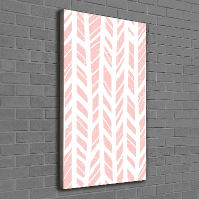 Cuadro canvas decorativo para salón vertical Patrón de espiga