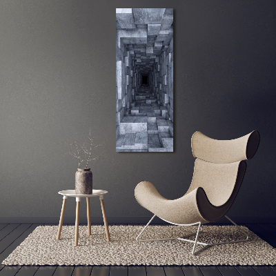 Foto obraz drukowany na płótnie pionowy Tunel