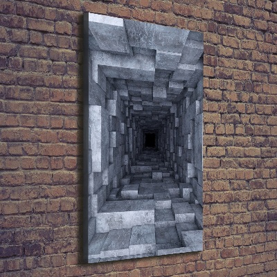 Foto obraz drukowany na płótnie pionowy Tunel