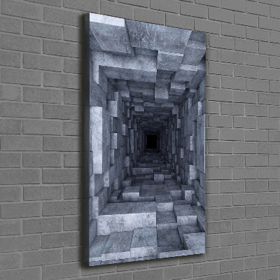 Foto obraz drukowany na płótnie pionowy Tunel