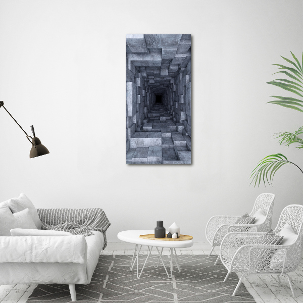 Foto obraz drukowany na płótnie pionowy Tunel