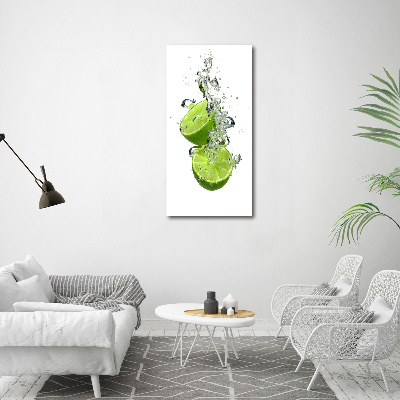 Cuadro canvas decorativo para salón vertical Limas