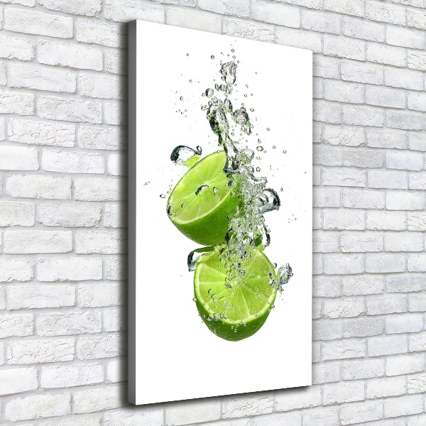 Cuadro canvas decorativo para salón vertical Limas