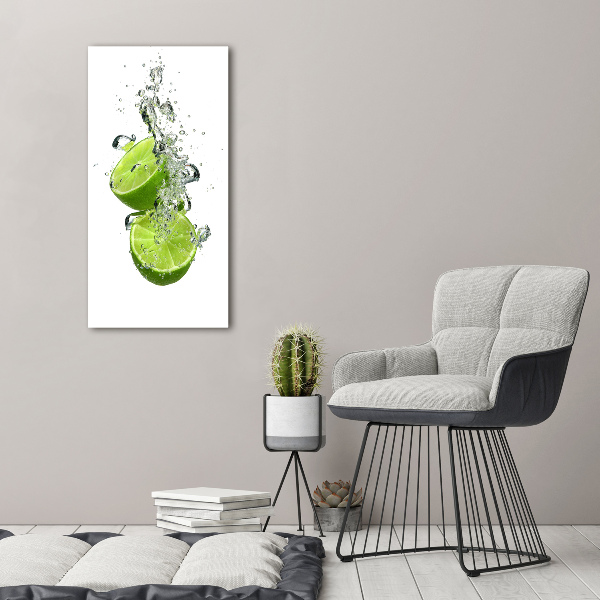 Cuadro canvas decorativo para salón vertical Limas