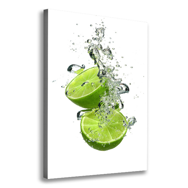 Cuadro canvas decorativo para salón vertical Limas