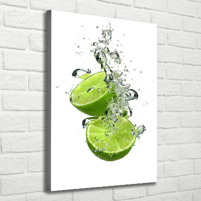 Cuadro canvas decorativo para salón vertical Limas
