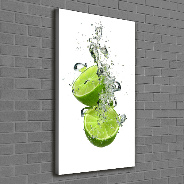 Cuadro canvas decorativo para salón vertical Limas