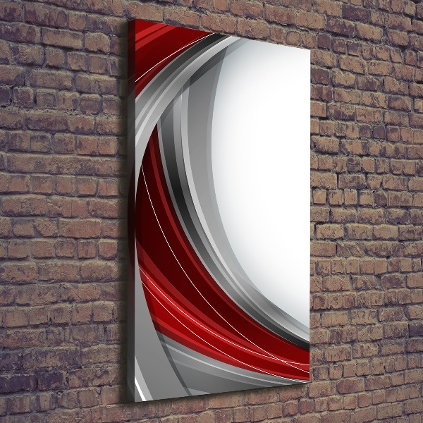 Cuadro canvas decorativo para salón vertical Fondo de ondas