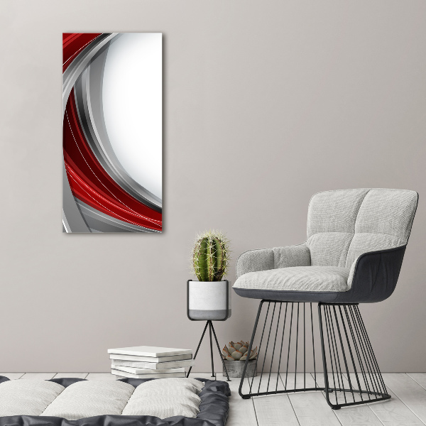 Cuadro canvas decorativo para salón vertical Fondo de ondas