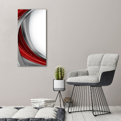 Cuadro canvas decorativo para salón vertical Fondo de ondas