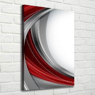 Cuadro canvas decorativo para salón vertical Fondo de ondas