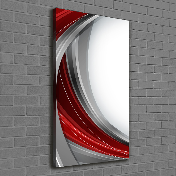 Cuadro canvas decorativo para salón vertical Fondo de ondas