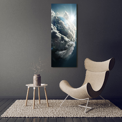 Fotografía en lienzo vertical Planeta Tierra