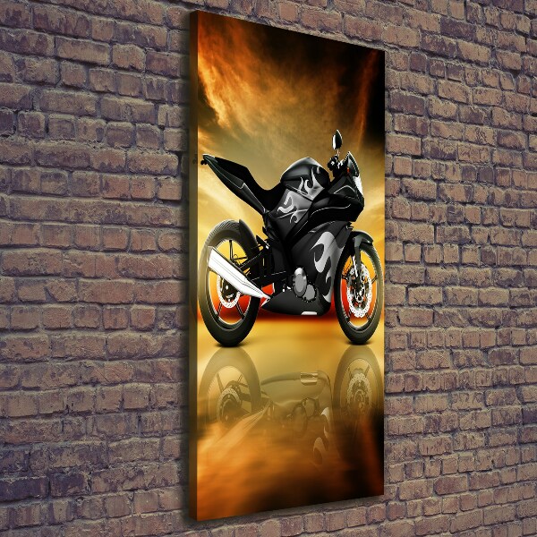 Impresión en lienzo vertical Moto
