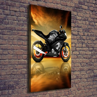 Impresión en lienzo vertical Moto