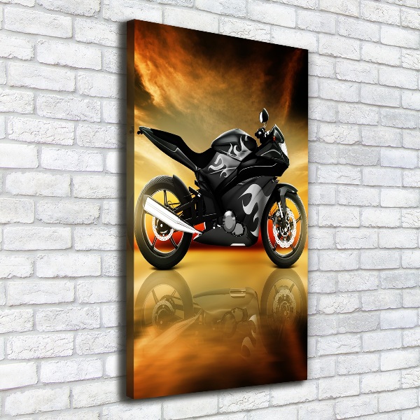 Impresión en lienzo vertical Moto