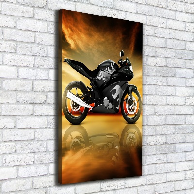 Impresión en lienzo vertical Moto