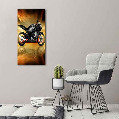 Impresión en lienzo vertical Moto