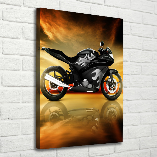 Impresión en lienzo vertical Moto