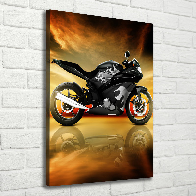 Impresión en lienzo vertical Moto