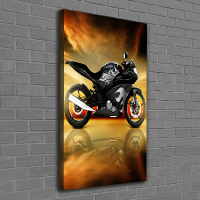 Impresión en lienzo vertical Moto