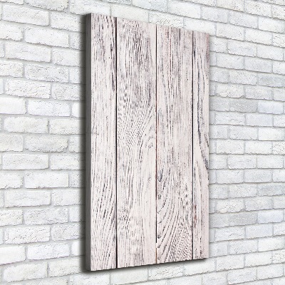 Impresión en lienzo vertical pared de madera