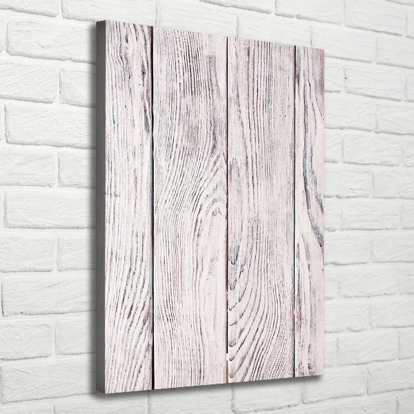 Impresión en lienzo vertical pared de madera