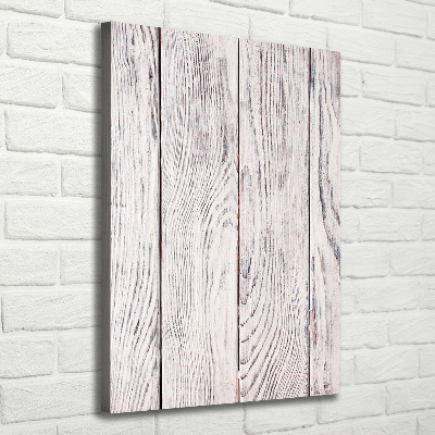 Impresión en lienzo vertical pared de madera