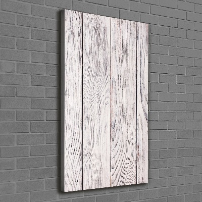 Impresión en lienzo vertical pared de madera