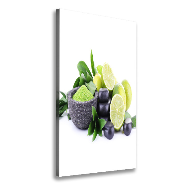 Fotografía en lienzo vertical Cítricos y huesos